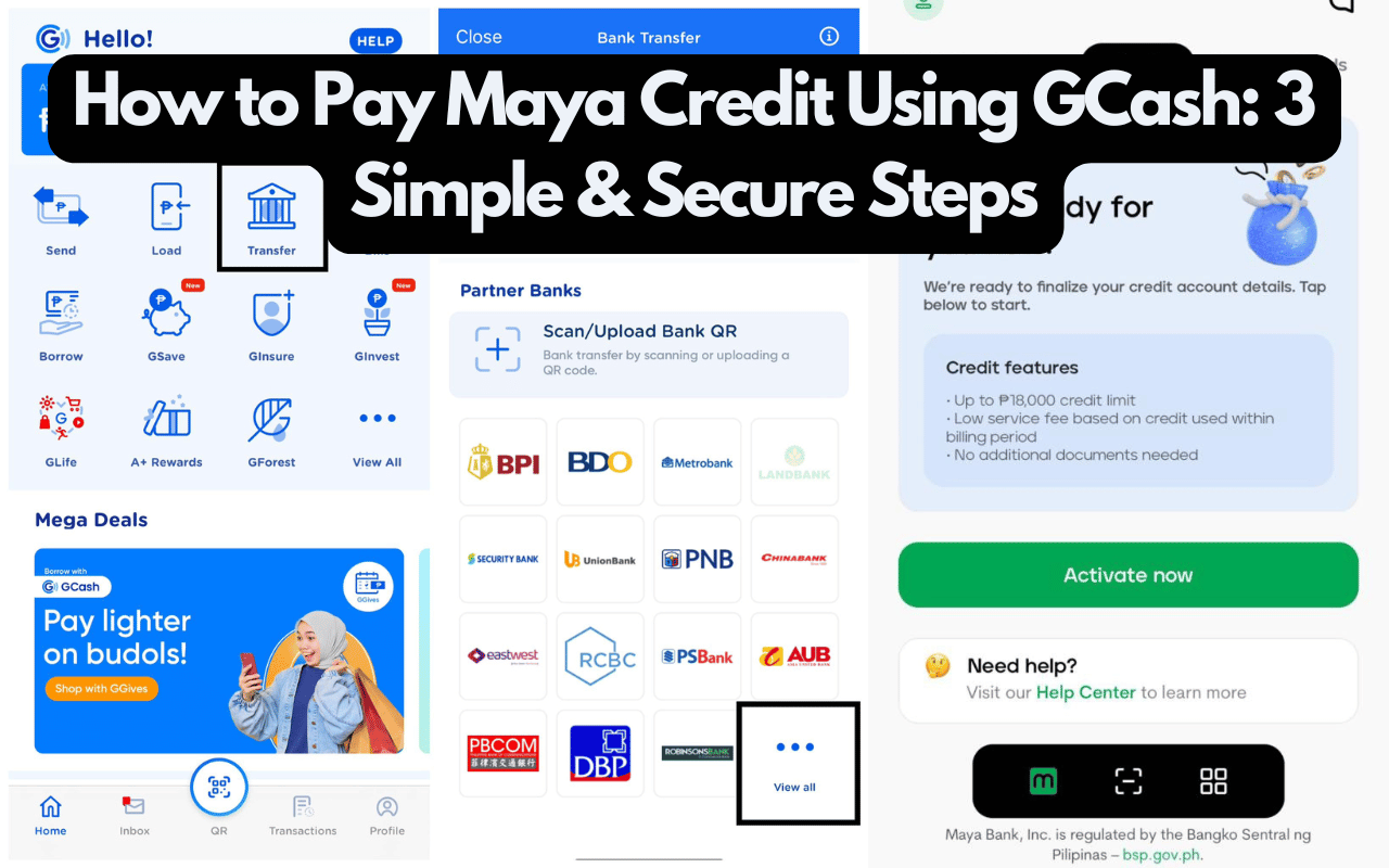 How to Pay Maya Credit Using GCash: 3 Simple & Secure Steps