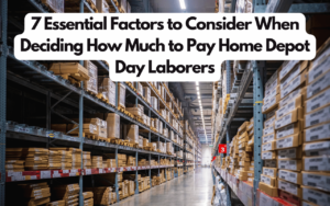 how much to pay Home Depot day laborers