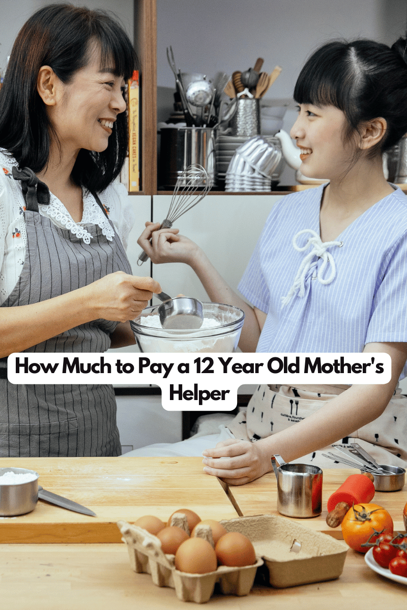 how much to pay a 12 year old mother's helper