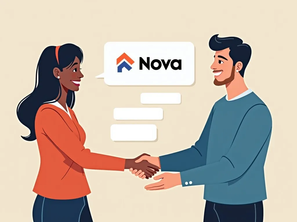  business owner and contractor, with Novo's