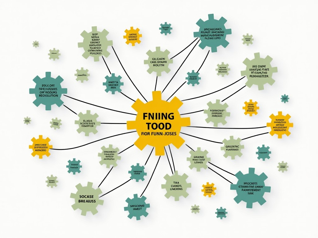 network of interconnected puzzle pieces