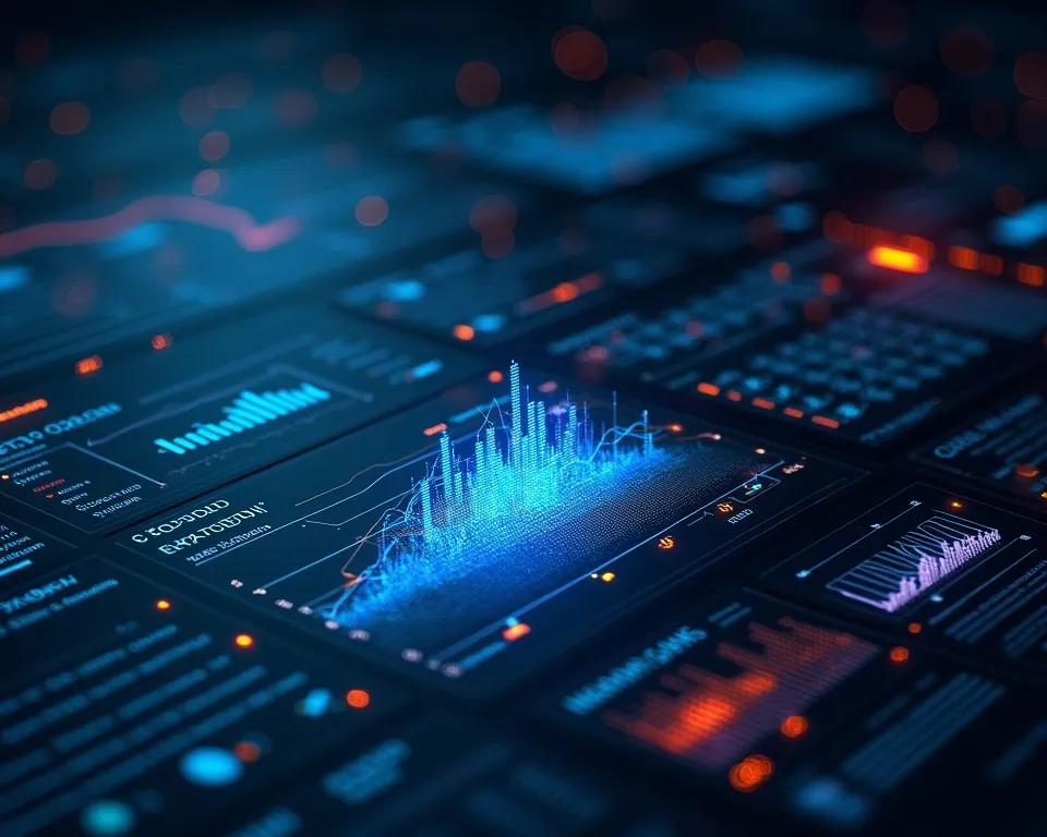 Modern fraud detection technology interface showing AI analysis of documents